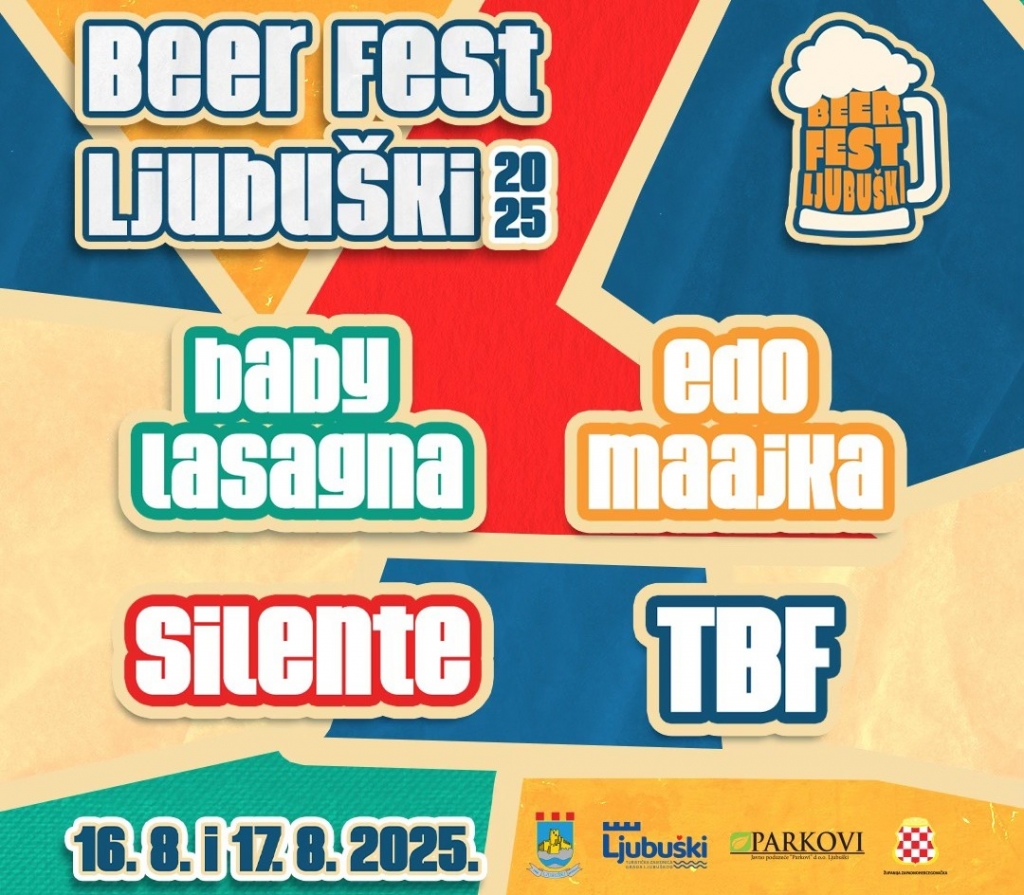 Beer Fest Ljubuški 2025. - Glazbeni spektakl uz Baby Lasagnu, Eda Maajku, Silente i TBF
