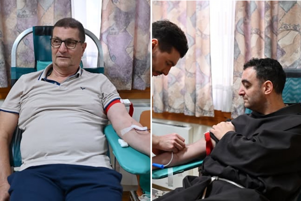 U samostanu na Humcu prikupljeno 56 doza krvi: Ivica Bo&scaron;njak darovao 70. put krv