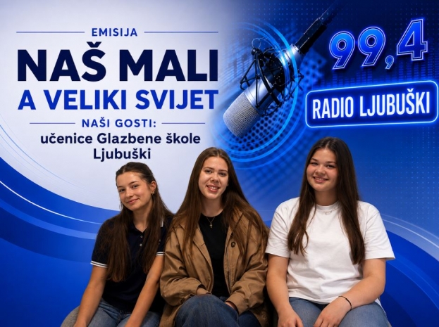 &bdquo;Na&scaron; mali, a veliki svijet&ldquo;: Go&scaron;će učenice Glazbene &scaron;kole Ljubu&scaron;ki &ndash; Lucija Hrstić, Ana Primorac i Jelena Zubac