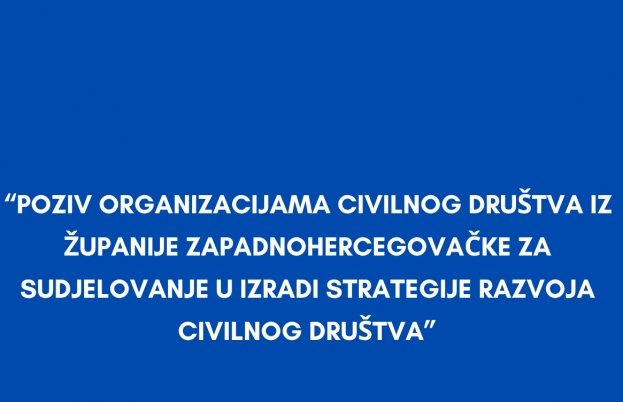 Poziv na sudjelovanje u izradi Strategije razvoja civilnog društva ŽZH
