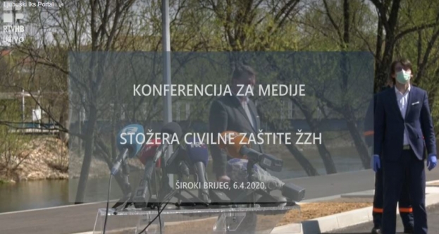 Konferencija za medije Stožera civilne zaštite ŽZH [video]