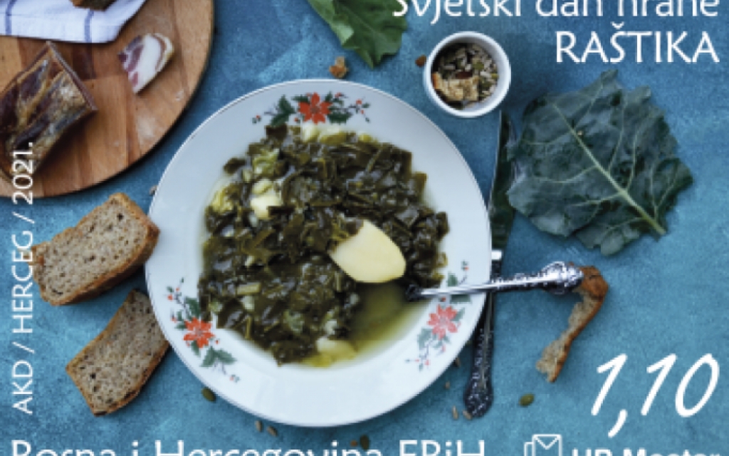 Raštika na markama HP Mostar uz Svjetski dan hrane autorice Tamare Herceg