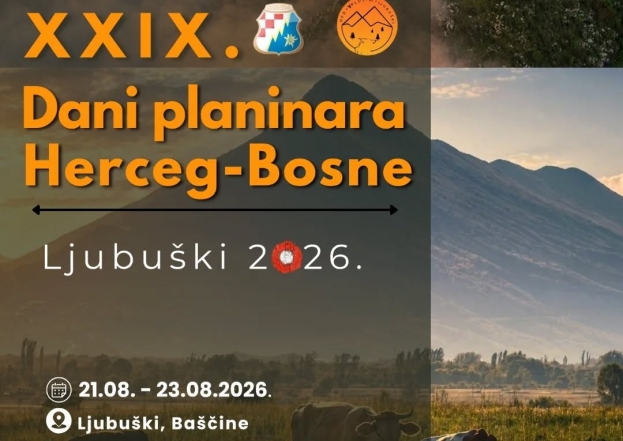 Dani planinara Herceg-Bosne ovoga vikenda u Ljubuškom