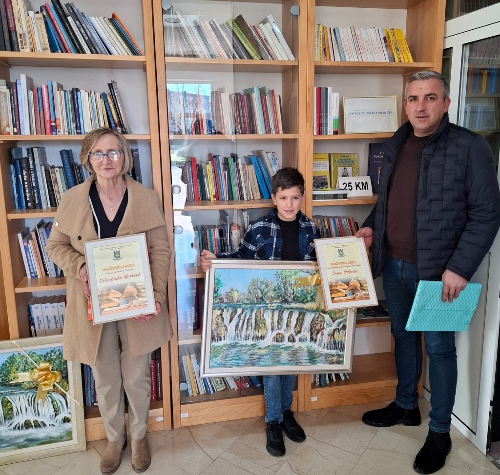 Slobodanka Marković i &Scaron;imun Grbavac okrunili se titulom &bdquo;Najčitatelj 2025. Knjižnice Ljubu&scaron;ki&ldquo;