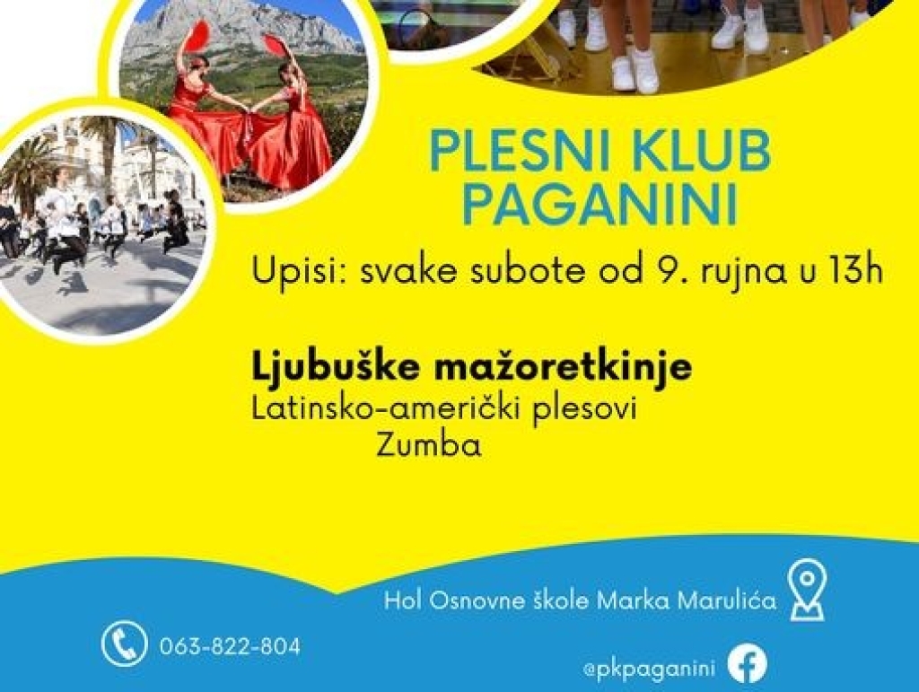 Plesni klub Paganini: Upisi u Ljubuškom