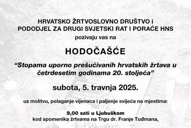 Hodočašće povodom 80. obljetnice Bleiburške tragedije i Križnog puta, početak hodočašća u Ljubuškom