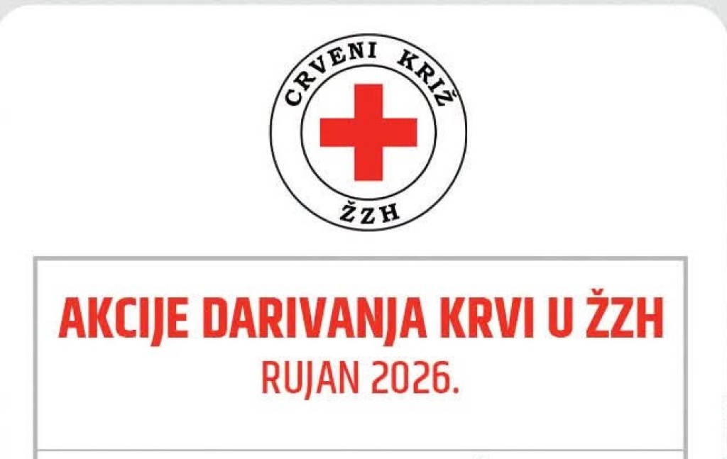 Raspored akcija darivanja krvi u rujnu na području ŽZH