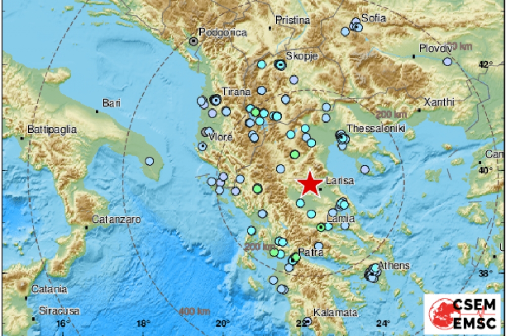 Trese se Balkan: Snažan potres magnitude 6.2 prema Richteru pogodio Grčku