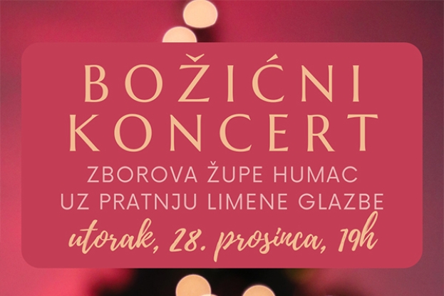 Božićni koncert zborova župe Humac u pratnji limene glazbe