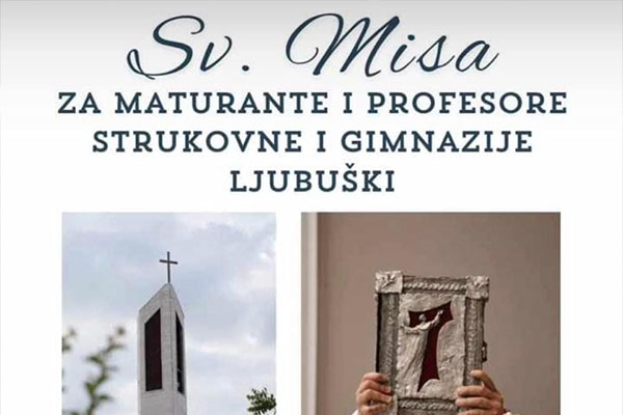 U utorak misa za maturante i profesore