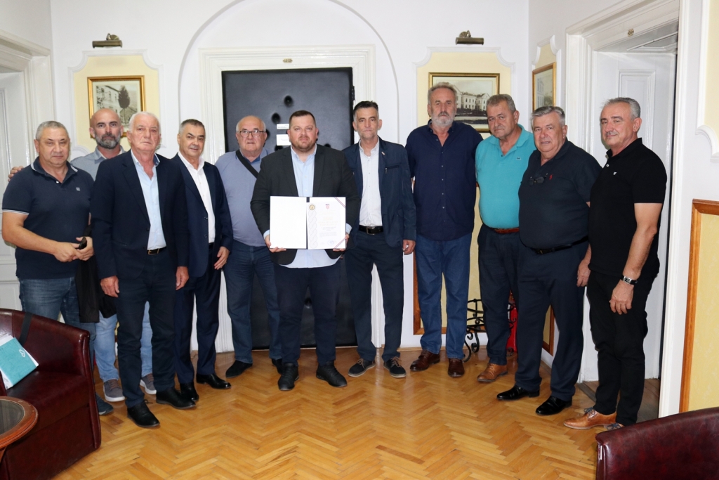 Gradonačelnik Markotić primio zapovjednike 51. domobranske pukovnije HVO Stjepan Radić
