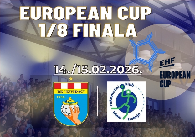 Izviđač Agram u 1/8 finala EHF European Cupa protiv slovenskog Trima iz Trebnja